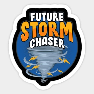 Funny Future Storm Chaser Tornado & Hurricane Pun Sticker